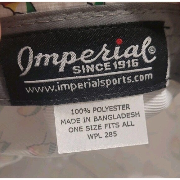 Imperial White BAY HILL Alter Ego All Over Umbrella Adjustable Hat Cap Golf - Picture 5 of 5